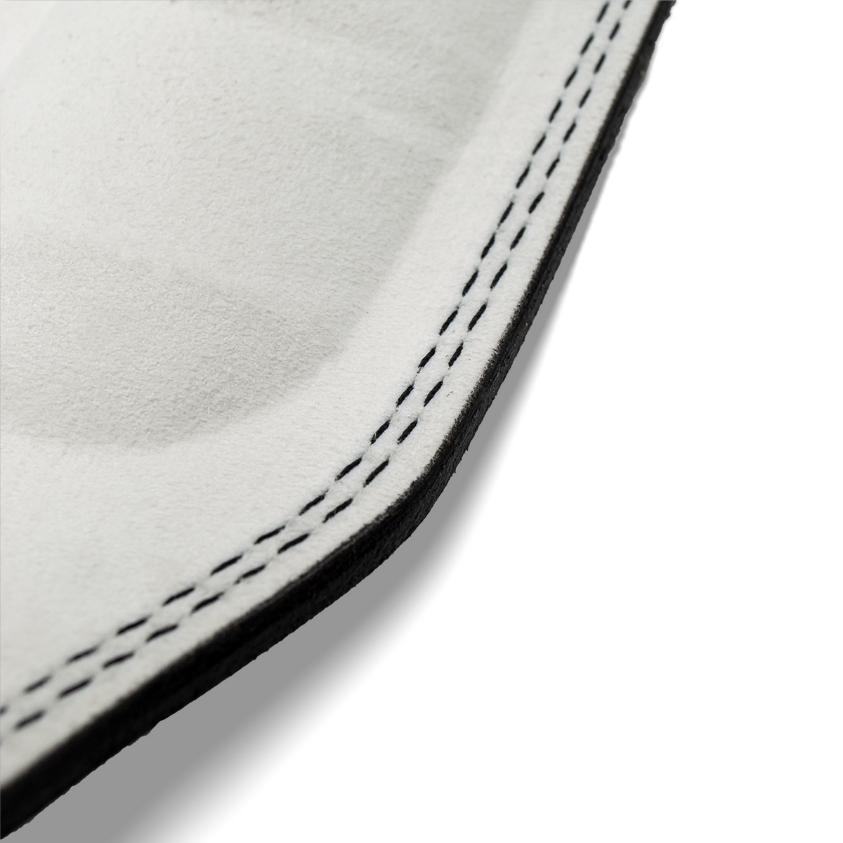 White Weightlifting Belt Detailing