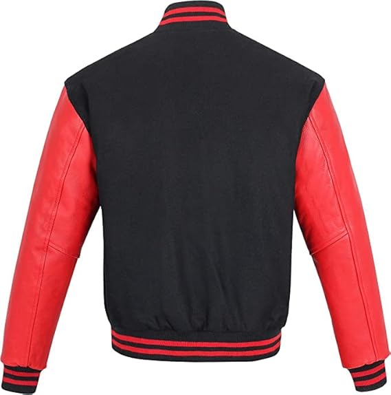 Black-Red Varsity Letterman Jacket