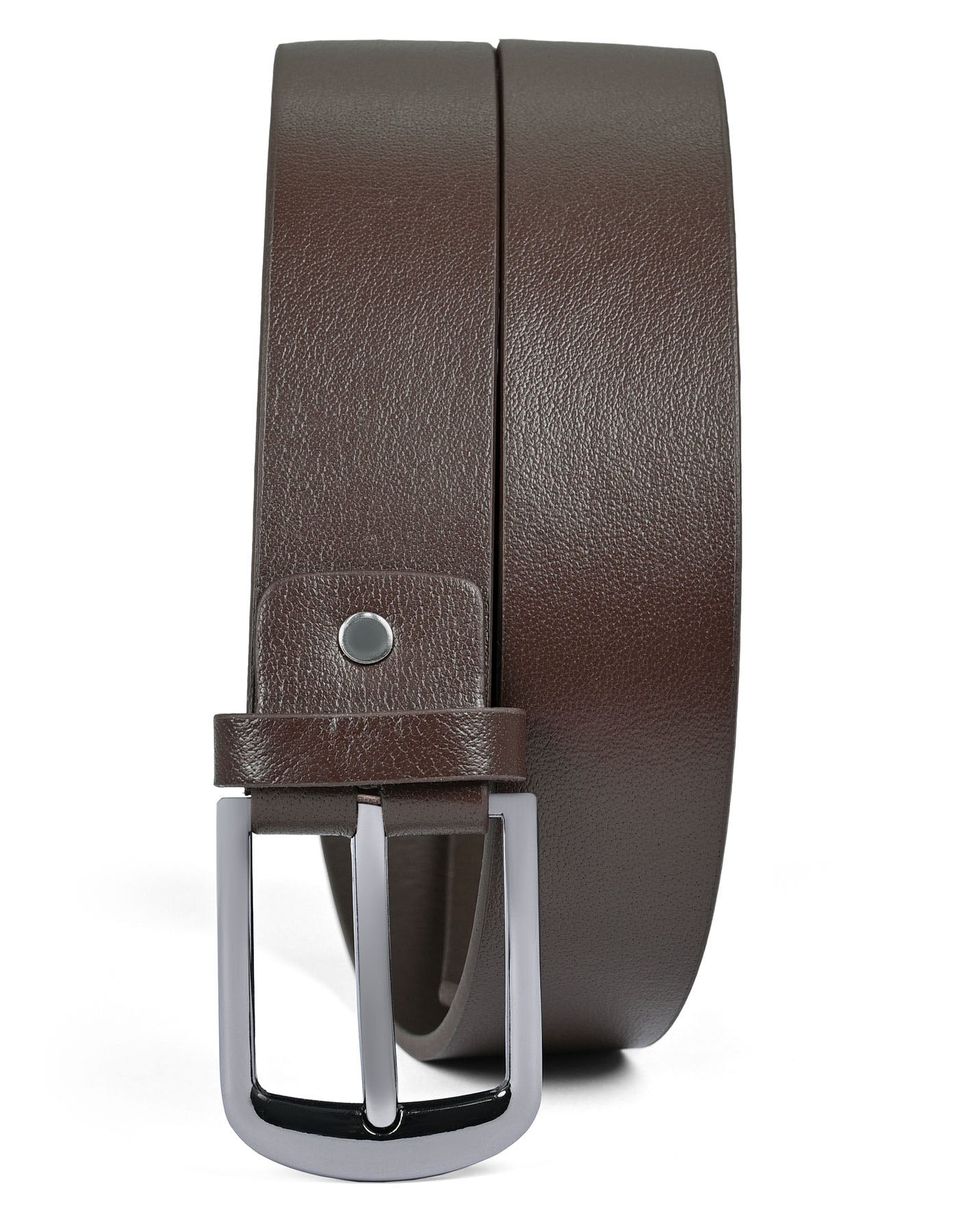 Men’s Brown Textured Casual Leather Belt