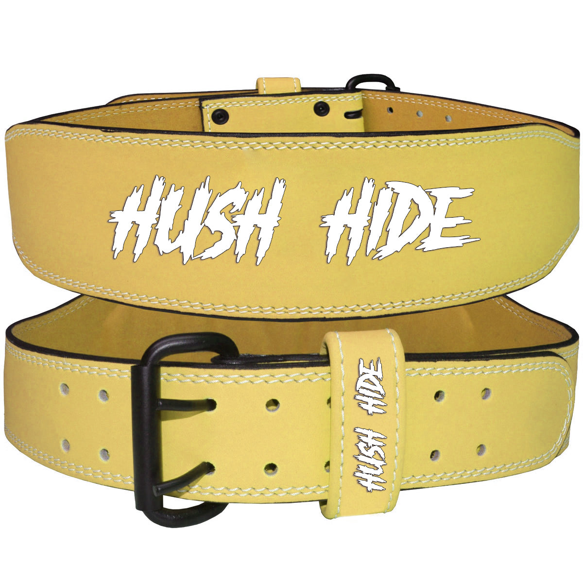 Hush Hide Yellow Weightlifting Belt