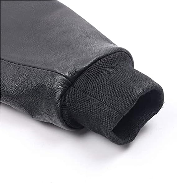 leather black letterman jacket