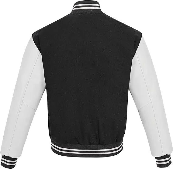 Black and White Letterman Jacket