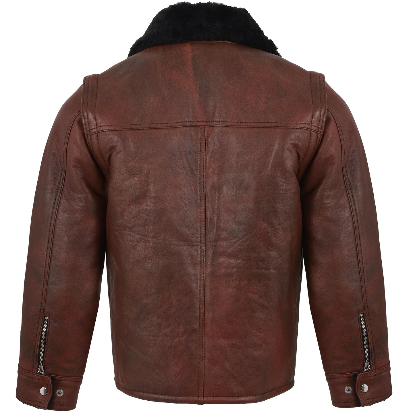 100% premium sheepskin leather jacket