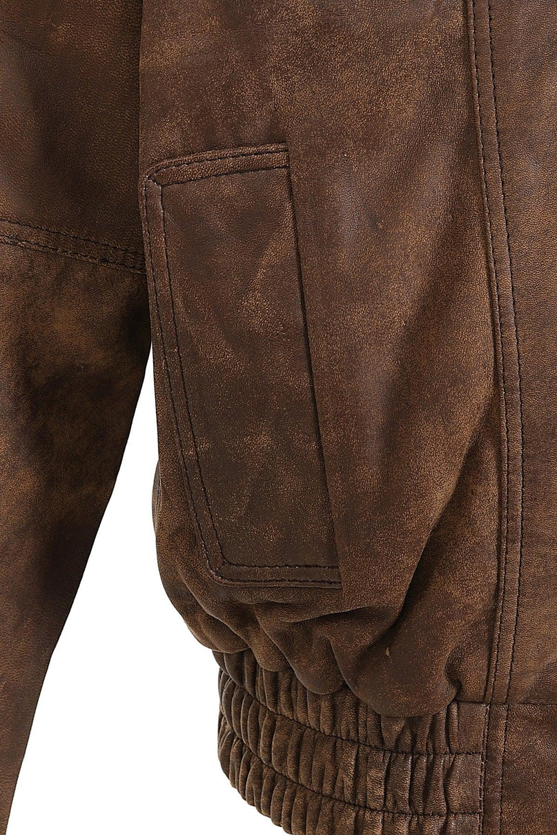 Men's Brown Leather Classic Jacket