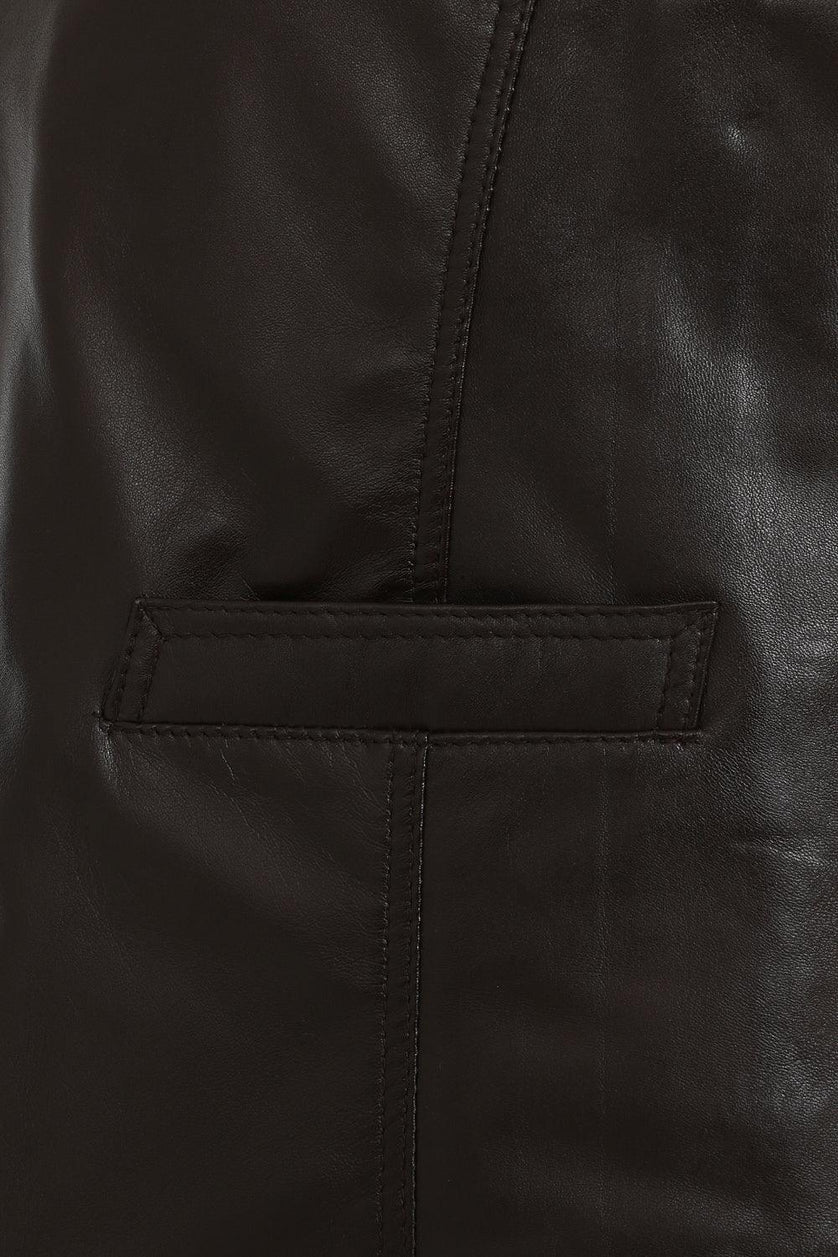 Men's Leather Waistcoat Classic Brown