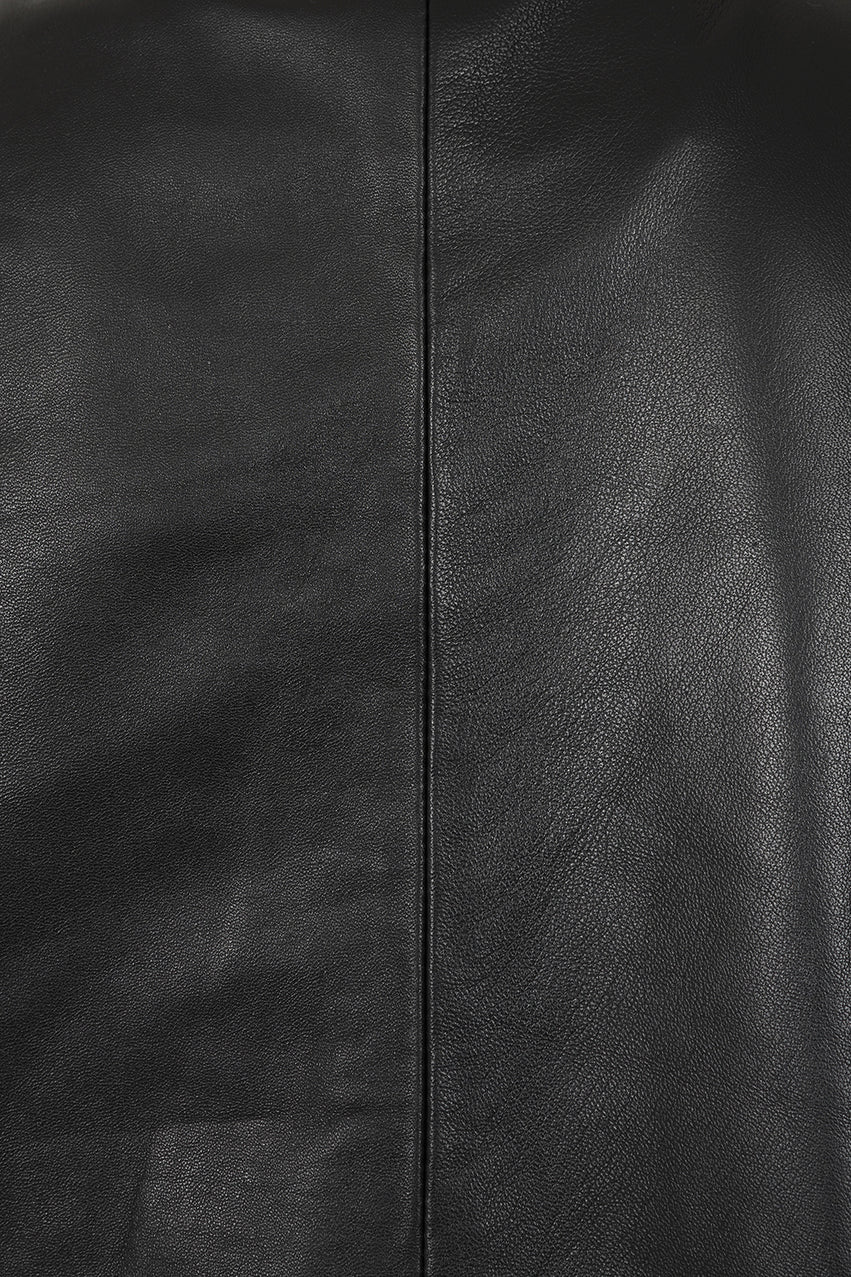 Men's Cowhide Black Leather Jacket