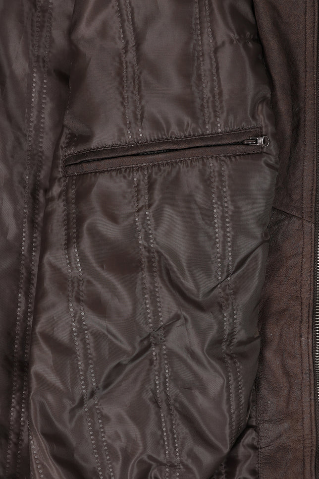 Men’s Timeless Dark Brown Leather Jacket