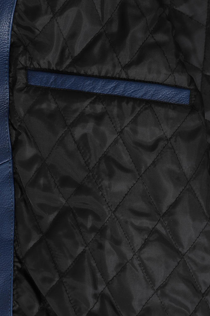 Genuine Men’s Black Leather Moto Jacket