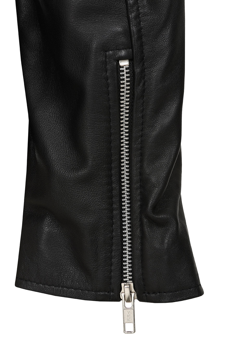 Men’s Black Leather Biker Jacket