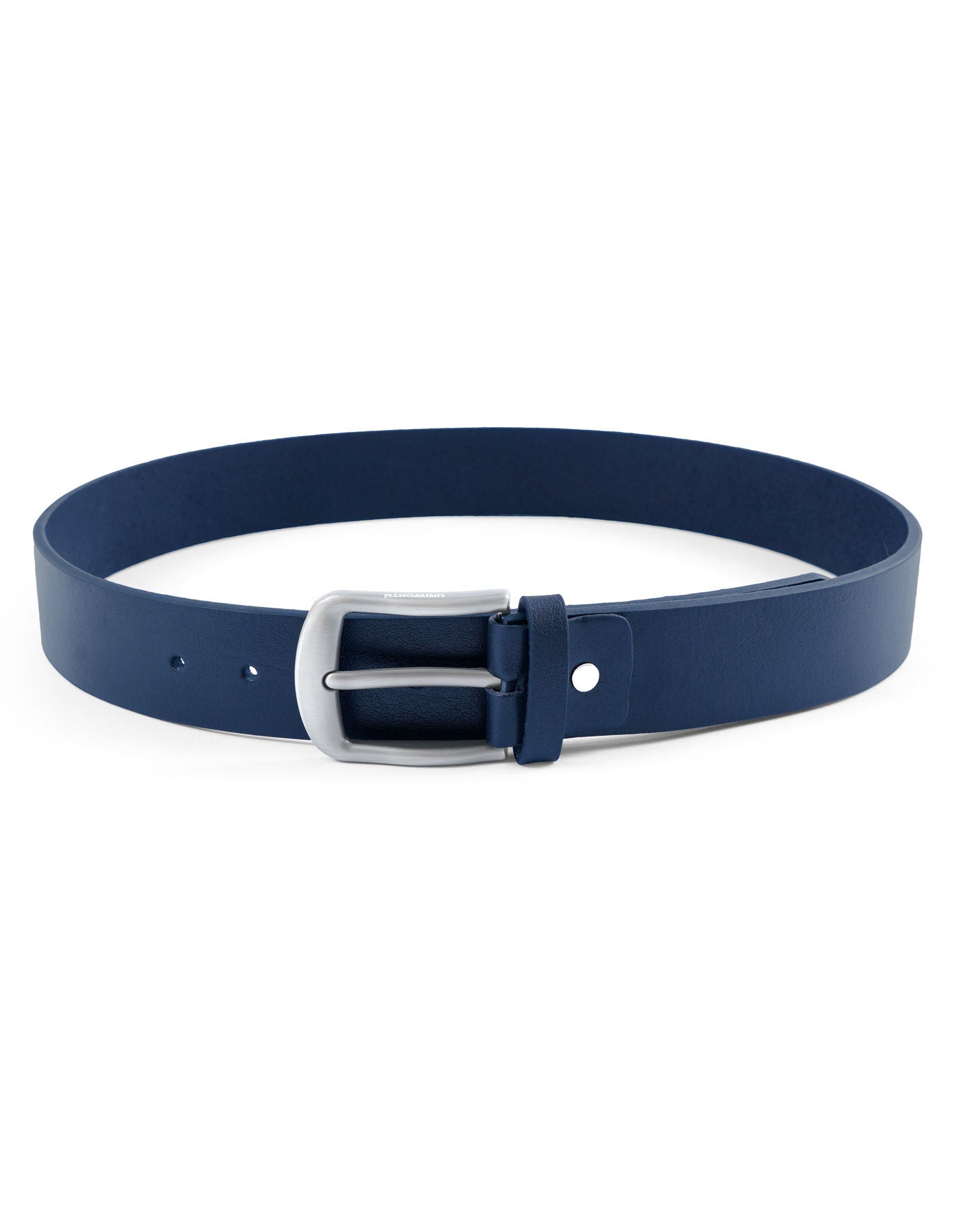 mens leather belt navy texture