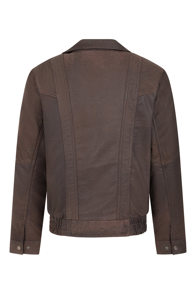 Men’s Timeless Dark Brown Leather Jacket