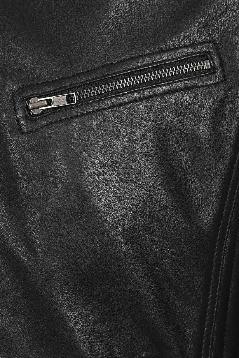 Men’s Black Real Leather Biker Jacket