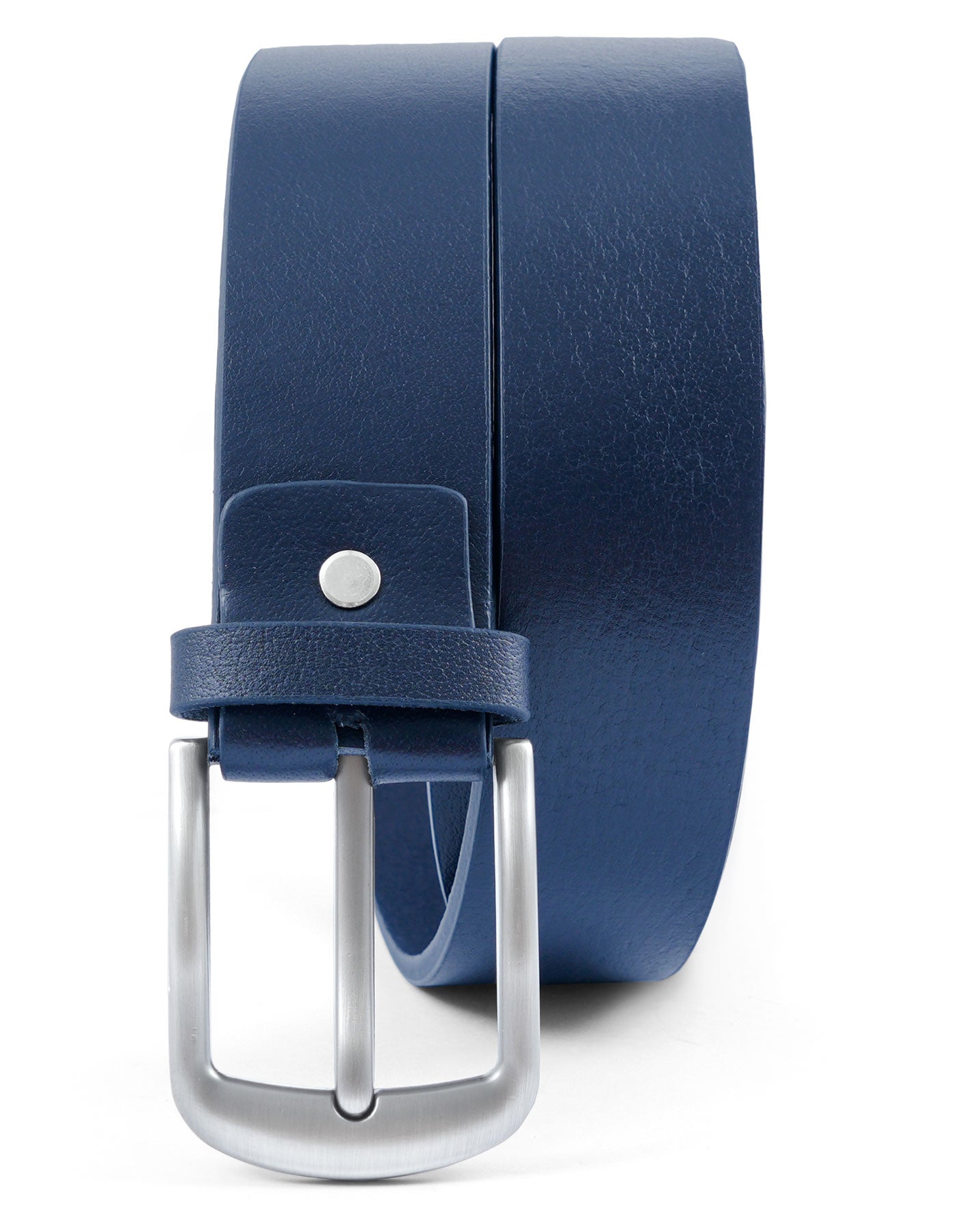 mens leather belt navy texture
