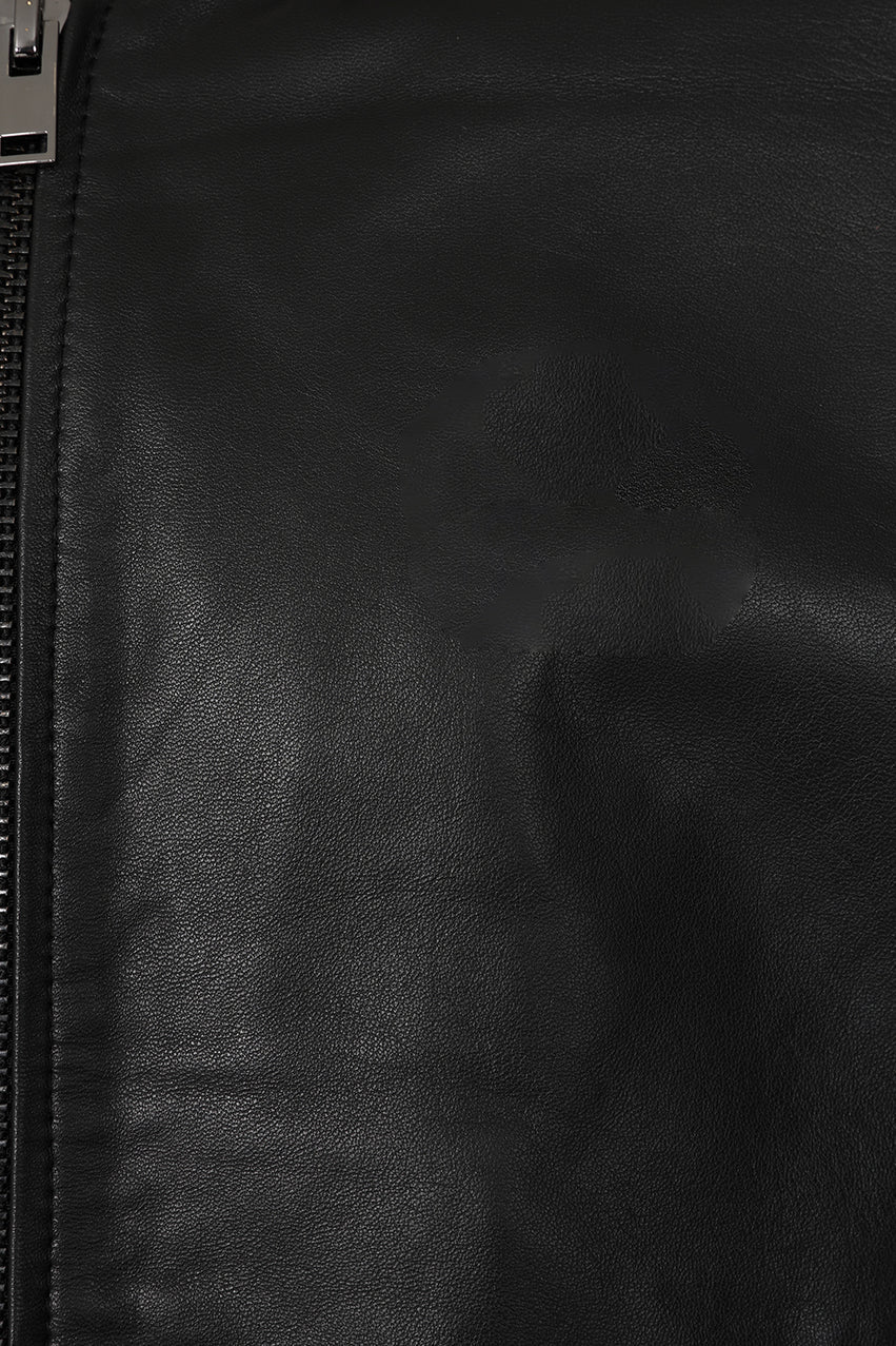 Men's Cowhide Black Leather Jacket