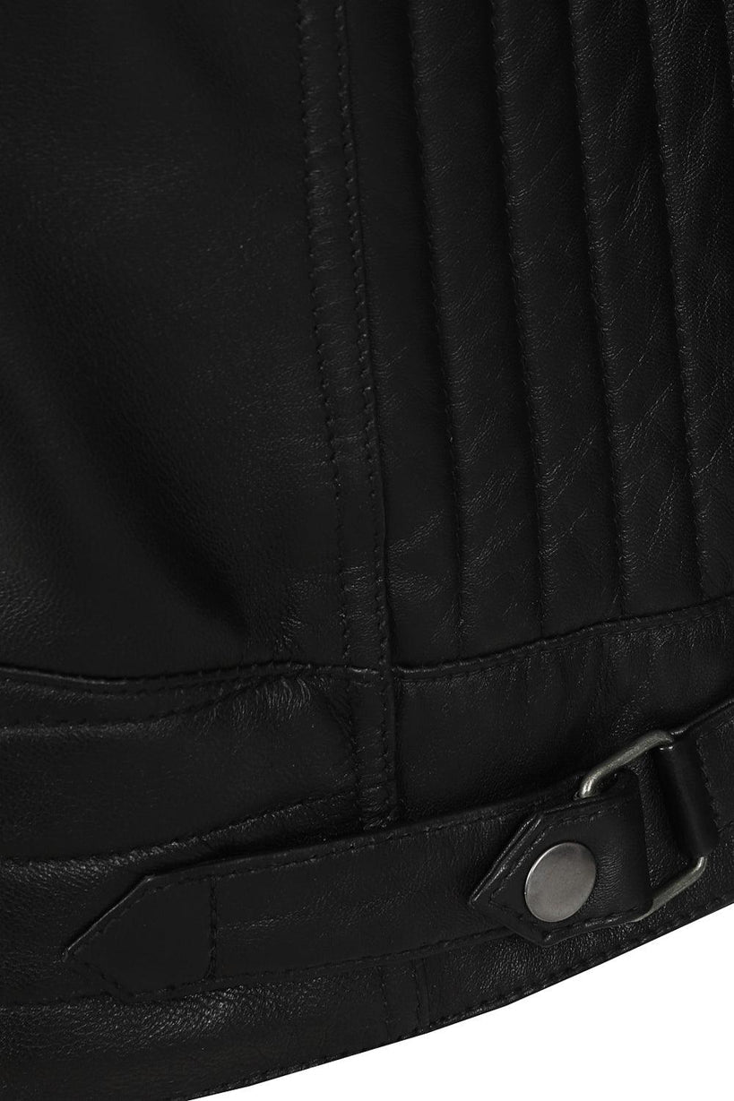 Men’s Black Real Leather Biker Jacket