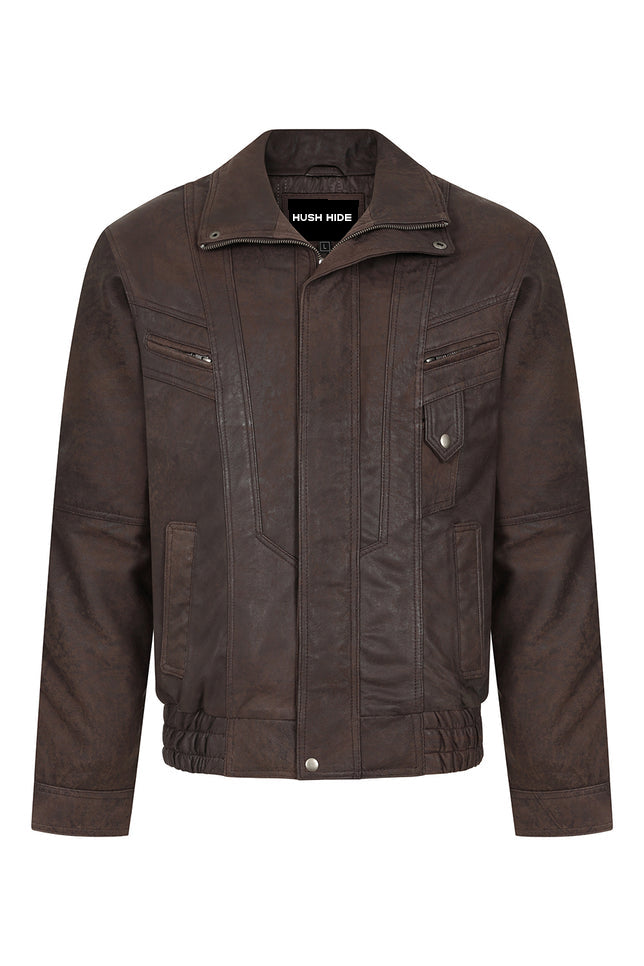 Men’s Timeless Dark Brown Leather Jacket
