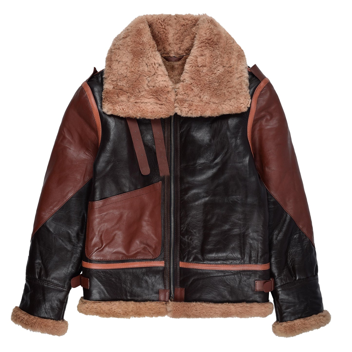100% premium sheepskin leather jacket