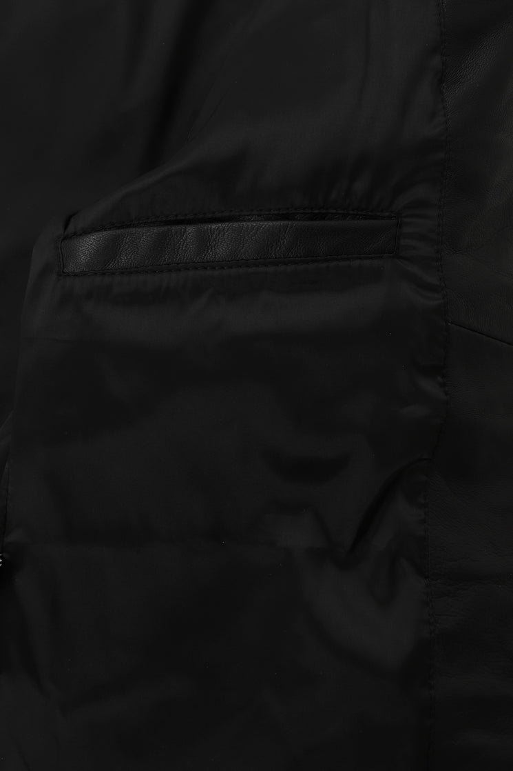 Stand Collar Leather Motorcycle Jacket