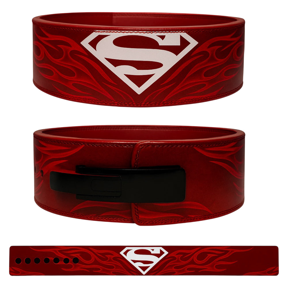 Superman Leather Weightlifting Belt
