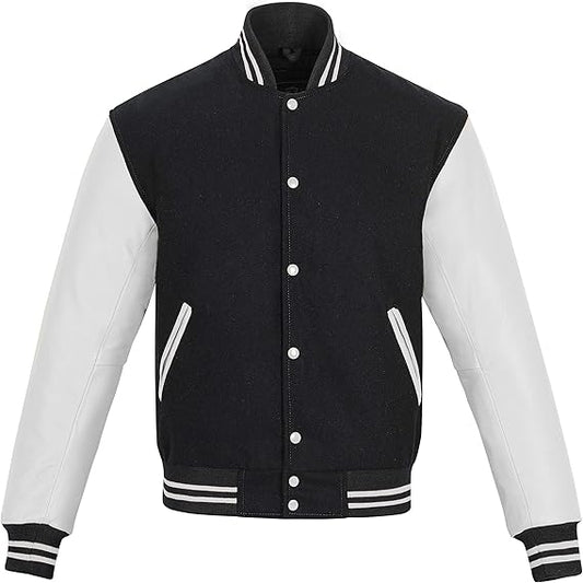 Black and White Letterman Jacket 