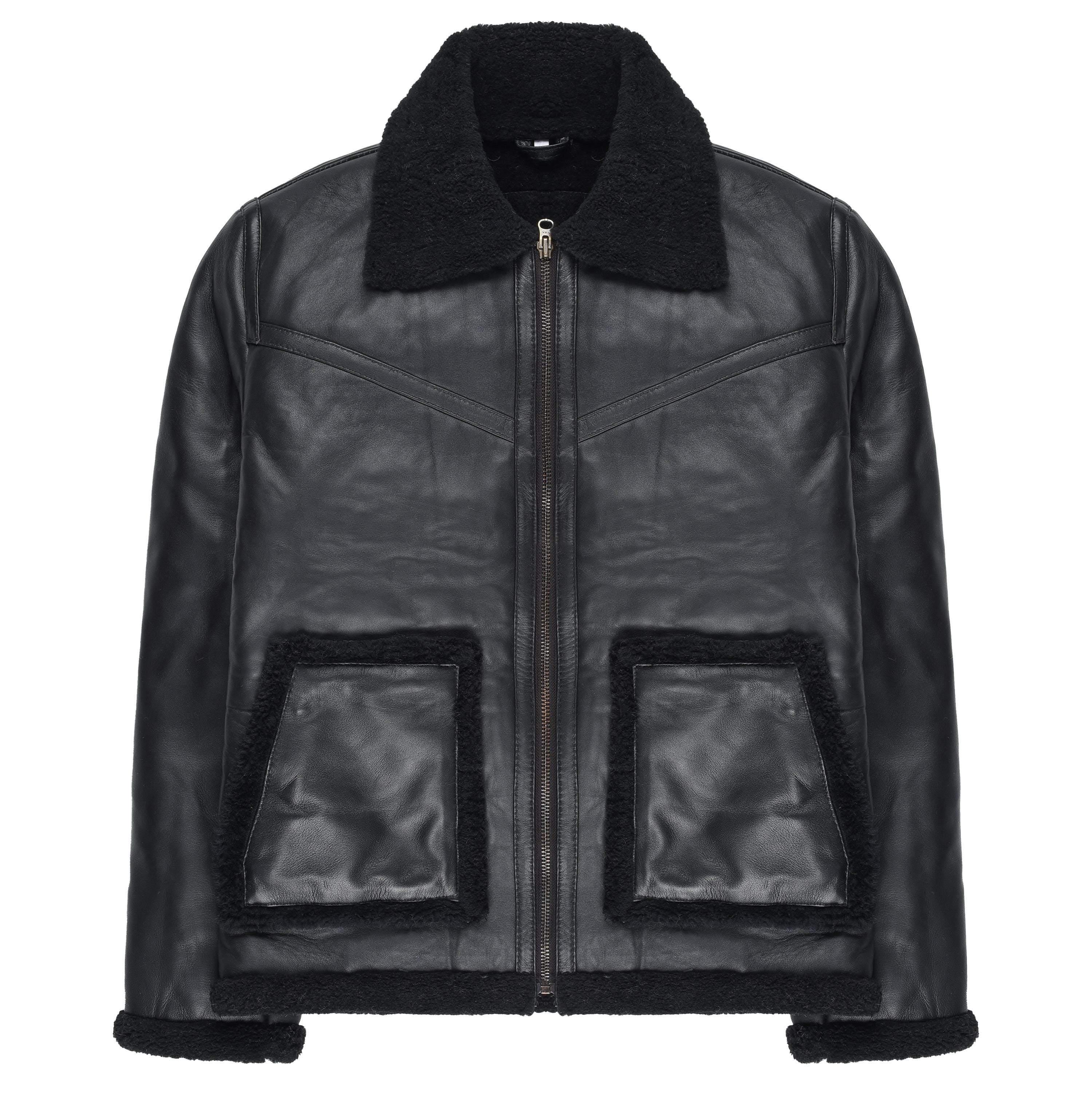 100% premium sheepskin leather jacket
