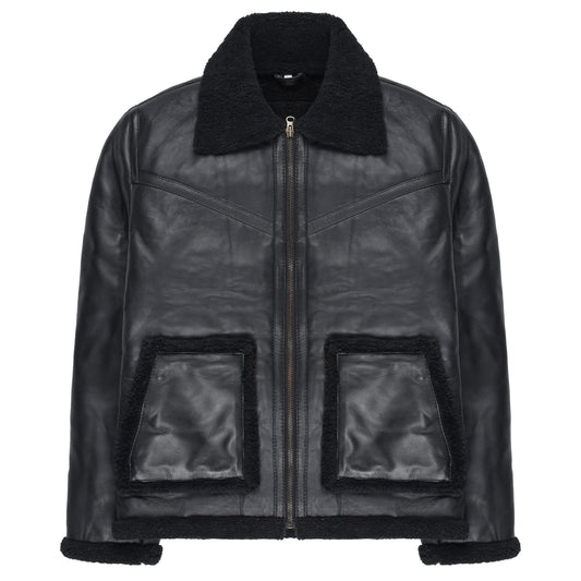 100% premium sheepskin leather jacket
