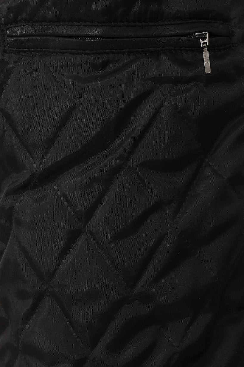 Men’s Black Real Leather Biker Jacket 