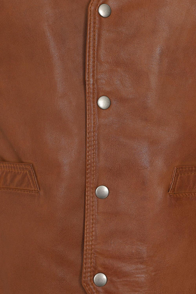 Men's Soft Leather Waistcoat 