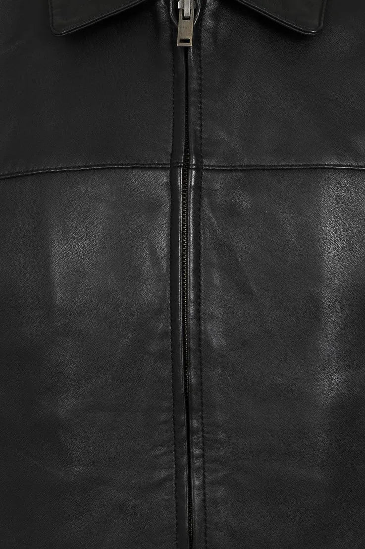 Men’s Timeless Black Leather Jacket 