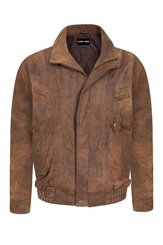 Men's Brown Leather Classic Jacket