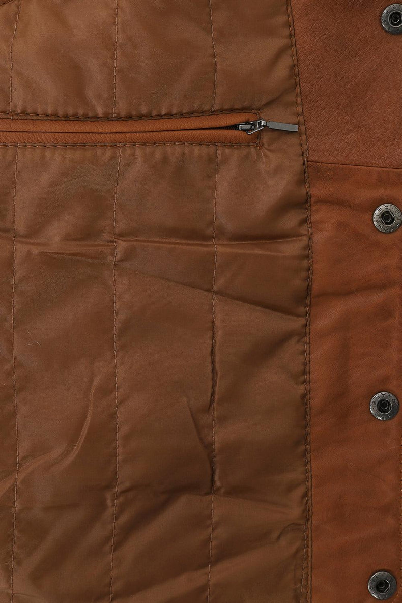 Men's Soft Leather Waistcoat 