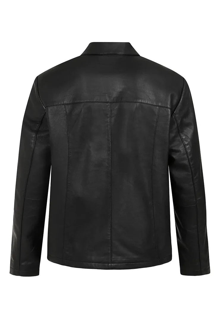 Men’s Timeless Black Leather Jacket 