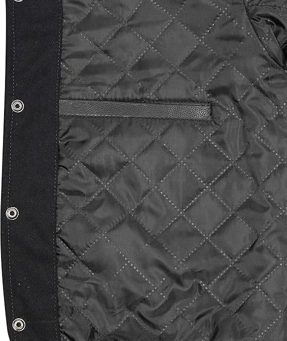Black and White Letterman Jacket 