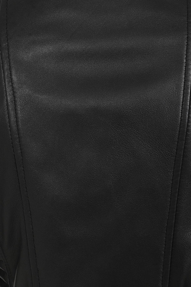 Women's White Leather Motorcycle Jacket